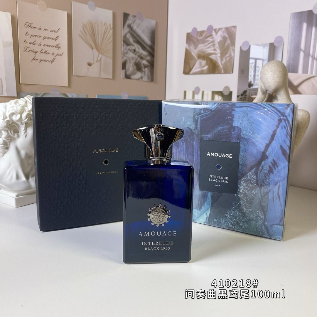 香水(ユニセックス) AMOUAGE INTERLUDE BLACK IRIS 100ml Amouage Interlude Black Iris EDP For Men 100 ml / 3.4 Fl.Oz