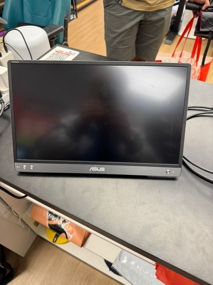 ASUS ZenScreen MB14AC 14” Portable USB Type-C Monitor, 1080P Full HD, IPS, Eye Care, Anti-glare surface, External Screen for Laptop, Hybrid Signal Solution63205304423425111