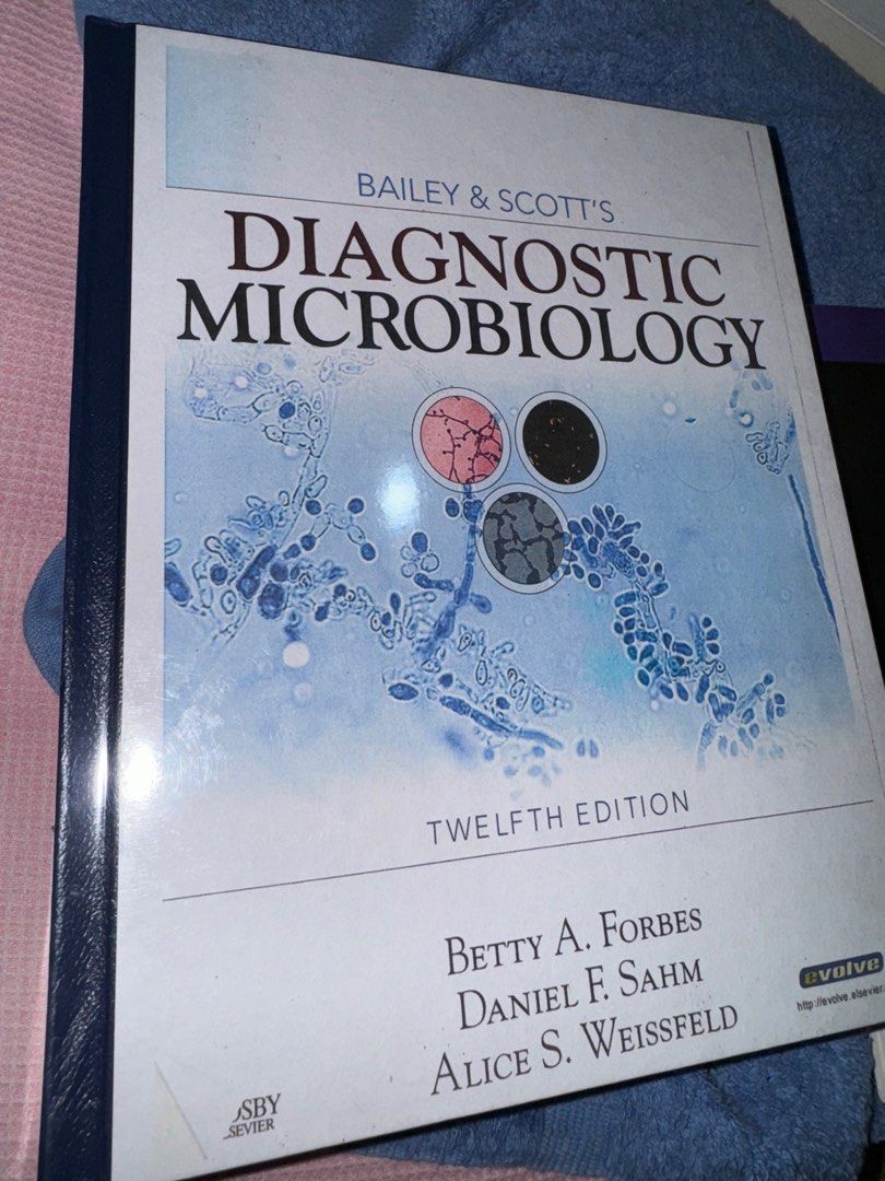 Bailey & Scotts Diagnostic Microbiology 12th Edition (Category: Textbooks) located in Valenzuela. Submitted by emeyyyyyy (Listing ID 1382935383, Image 1). Description: Hardbound New No highlights/ notes Never opened.