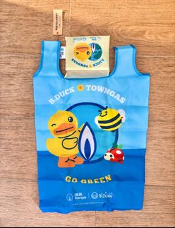 全新B.Duck x Towngas藍色摺疊環保袋64200821502082110