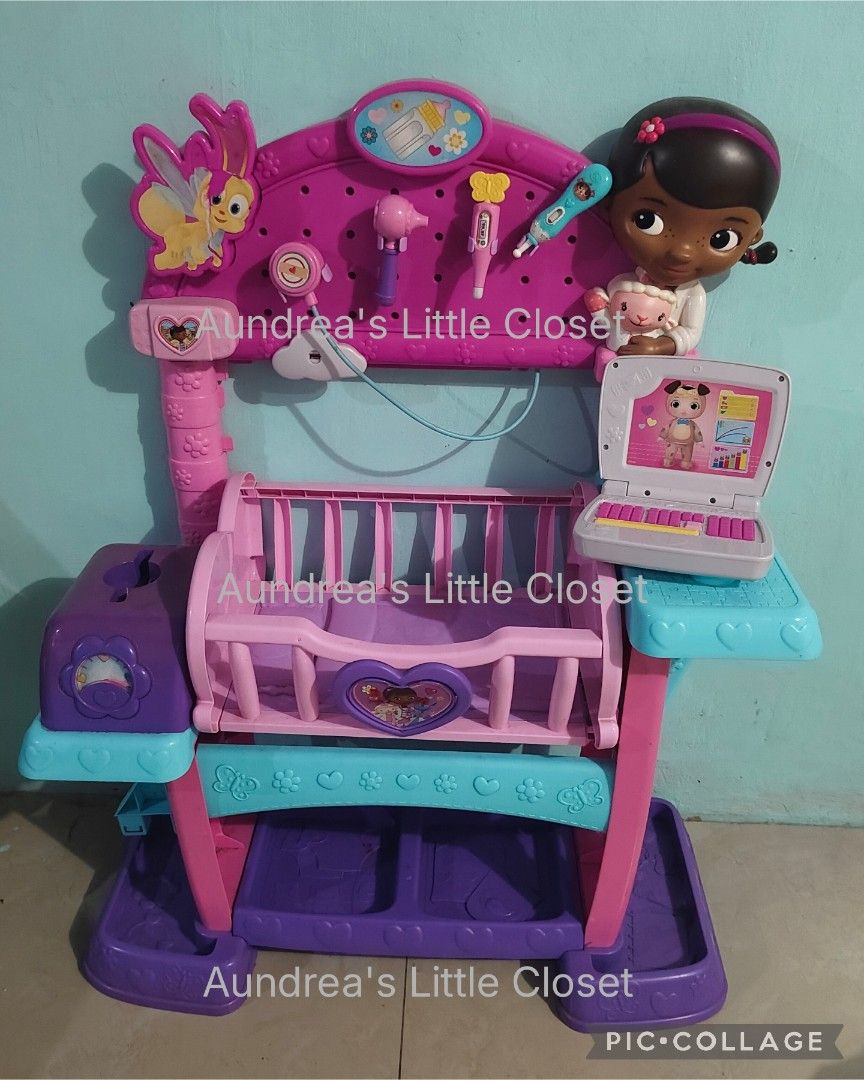 Big Doc McStuffins Nursery Playset with Free Doc Mc Costume (Category: Kids Toys) located in Cainta. Submitted by aundreaslittlecloset (Listing ID 1382996247, Image 3). Description: Preloved Doc McStuffins Nursery Playset. Good condition with working laptop (Bat Operated) Doll Rocking Horse and potty Trainer FREE Doc Mc costume Good condition. Usual signs of usage. FOR PICK UP ONLY LOCATION: Cainta Rizal.