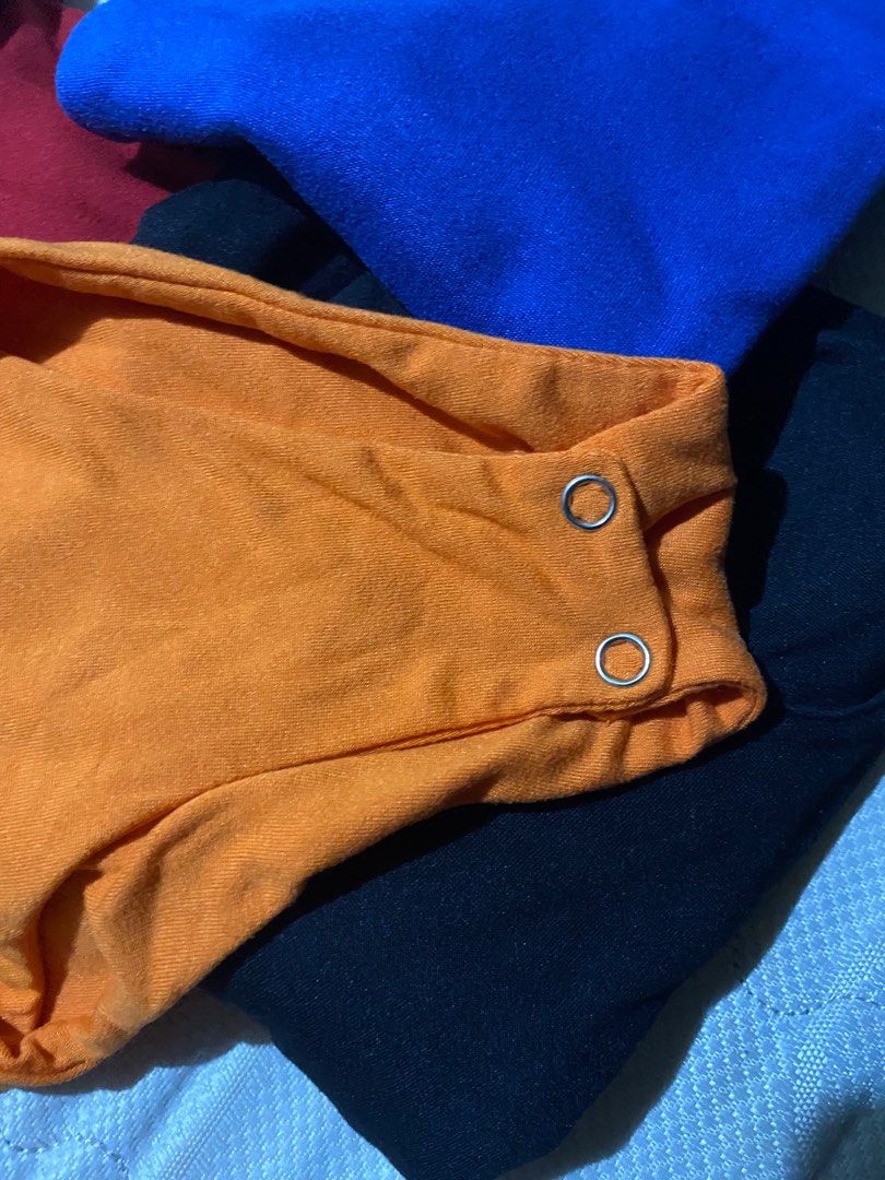 Bodysuits TAKE ALL (Category: Others Tops) located in Las Pinas. Submitted by ruegars (Listing ID 1382994247, Image 2). Description: Take all for 200 If sure buyer, can you a discount Rfs: declutter and need more space Blue and brown were used once.