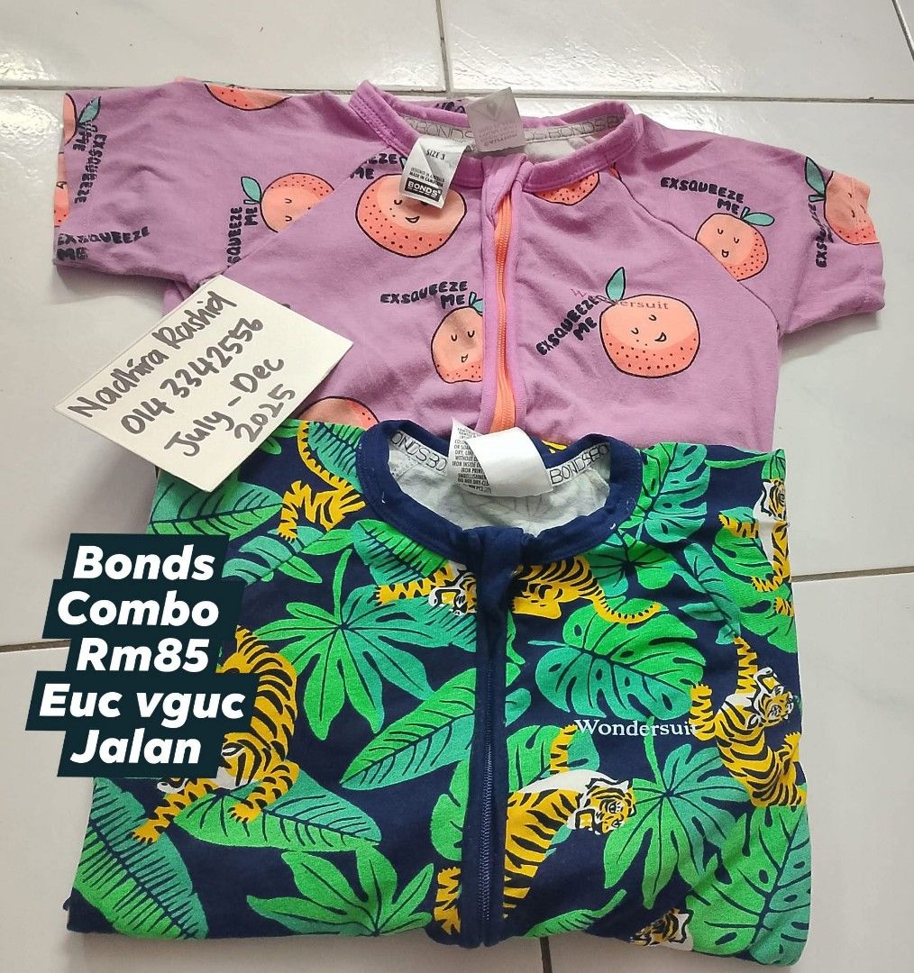 Bonds Wondersuit size 3 (Category: Babies & Kids Fashion) located in Klang. Submitted by nadhira95 (Listing ID 1383057005, Image 1). Description: size 3 GT EUC, BUAH VGUC no returns no refund fast payment only no fussy buyer.
