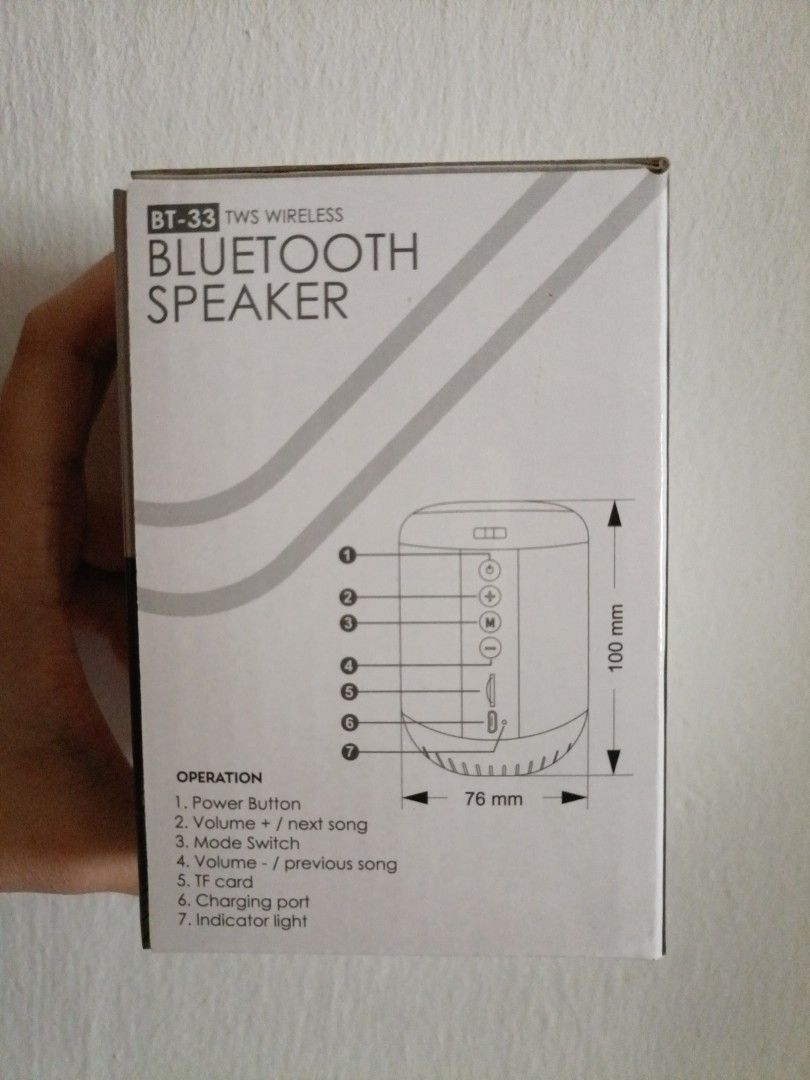BT33 TWS Wireless Bluetooth Speaker63205306119555112