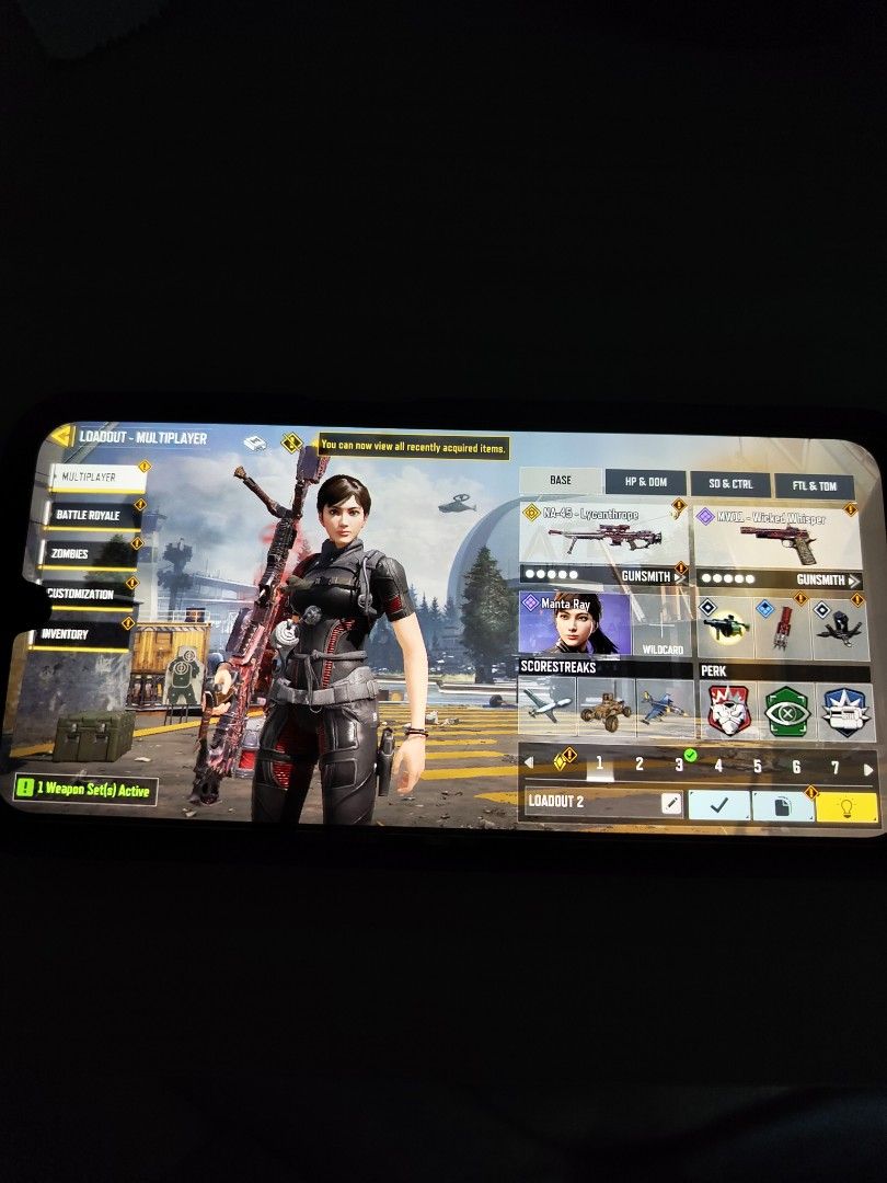 CODM Acc (Category: Others) located in Singapore. Submitted by xiaofei00085905 (Listing ID 1382920405, Image 3). Description: - Call of Duty Mobile account for sale. - See images for weapon and skin details. - Legendary nikto and mantra ray etc - Spend more than a thousand on this game not selling cheap as I spend all my time & money grinding gold diamond for weapons and brought full lucky draw sets to obtain mythic weapons for it. One draw away 