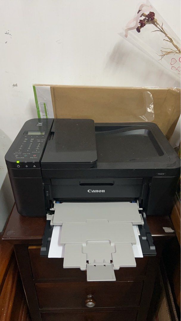 由 zzjj2003020919 (刊登 ID 1383034921，圖片 1) 提交，位於 雲林縣 (Yunlin) 的 Canon TR4670複合式影印機（可彩色、黑白影印） (類別：印表機及影印機)，說明：因用不到故售出！！ 可稍微議價(僅剩餘彩色墨水） 有興趣者請先訊息聯繫。