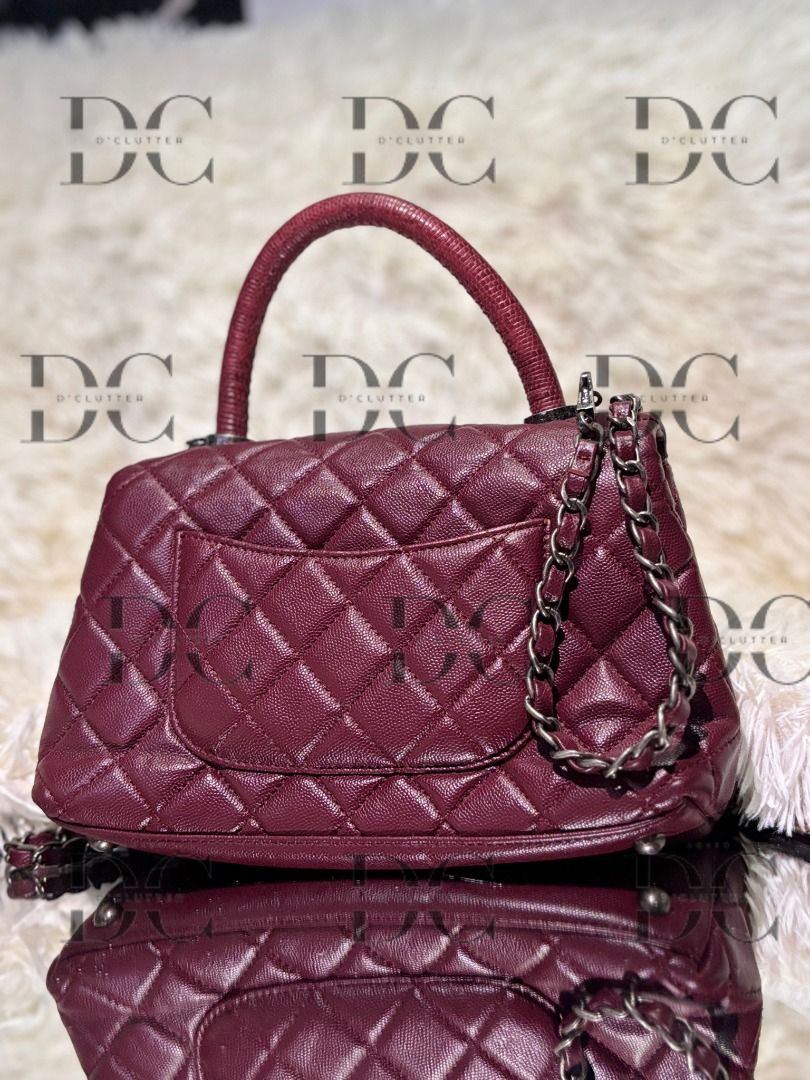 Chanel Caviar Coco Top Handle Satchel (Category: Luxury Bags & Wallets) located in Caloocan City. Submitted by loveddclutter (Listing ID 1360087780, Image 2). Description: Nego Used Item Serial Tag has been torn out. No box, dust bag .