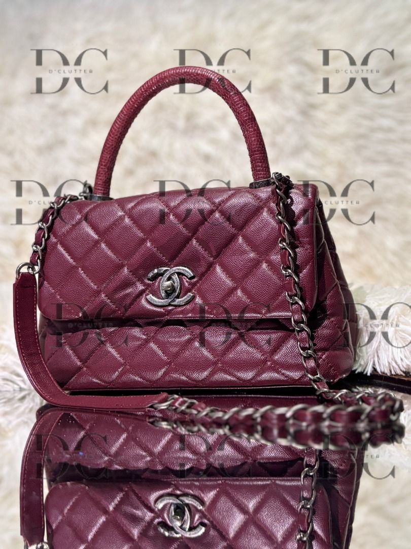Chanel Caviar Coco Top Handle Satchel (Category: Luxury Bags & Wallets) located in Caloocan City. Submitted by loveddclutter (Listing ID 1360087780, Image 1). Description: Nego Used Item Serial Tag has been torn out. No box, dust bag .