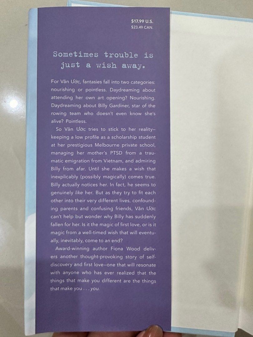 Cloudwish (Category: Storybooks) located in Shah Alam. Submitted by lolipopilol (Listing ID 1382914954, Image 3). Description: A novel by Fiona Wood.