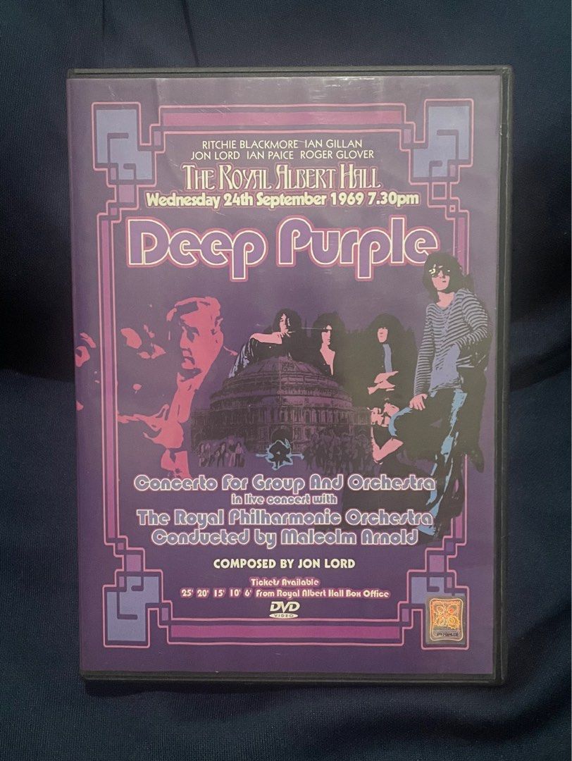 DEEP PURPLE - Concerto for Group and Orchestra DVD (Category: CDs & DVDs) located in Quezon City. Submitted by jackpotdecluttering (Listing ID 1382878827, Image 1). Description: DEEP PURPLE - Concerto for Group and Orchestra DVD - 500 - VG Condition - WYSIWYG - Loc: Quezon City .