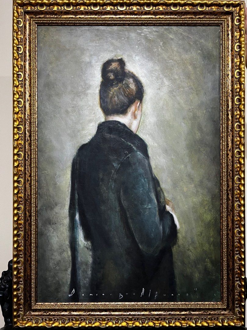 Dominique Alfonso Painting (Category: Art & Prints) located in Manila. Submitted by alwaysdeclutteringthings (Listing ID 1382987324, Image 1). Description: Dominique Alfonso Back view study 2 24x36 .