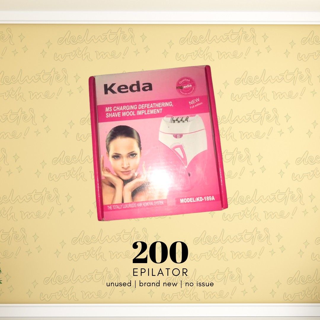 Epilator (Category: Hair) located in San Carlos. Submitted by preyaaaa (Listing ID 1383037305, Image 1). Description: not yet used. nadoble lang. its working well as well..