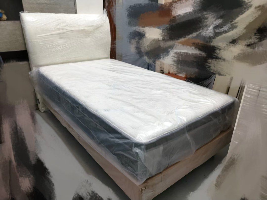 Free delivery super single bed with mattress
