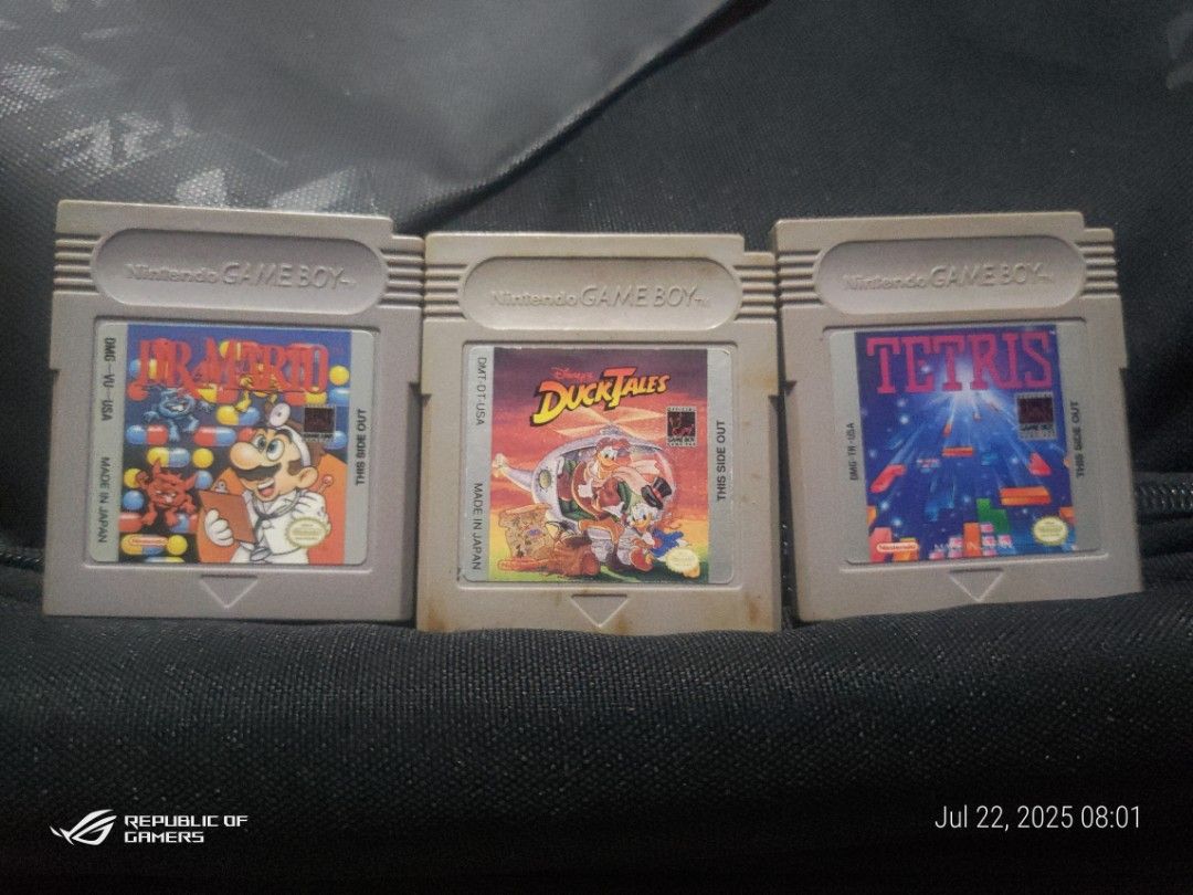 Gameboy Dmg pokemon Red & other games (Category: Nintendo) located in Las Pinas. Submitted by choochiee (Listing ID 1382957834, Image 2). Description: •Pokemon Red version - 1500 sold •Pokemon crystal version "bootleg" - 700 ~ sold •Wings of fury - 600 - available • ducktales - 700 - available •tetris - 800 sold • Dr.mario - 800 ~ sold •kwirk - sold ✅Tested ✅Negotiable ✅Pick up ✅Lbc ~ add 35 pesos for transpo ✅Lalamove •Bring your own device kung