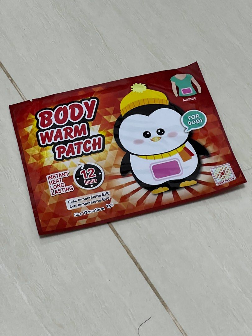Heat Patch (Category: Travel Essentials & Accessories) located in Singapore. Submitted by misterxl.items (Listing ID 1383021522, Image 2). Description: Travel Heat Patch (Body & Hands) $1 per piece. Buy 3 for $2. Lasts 12 hours long..