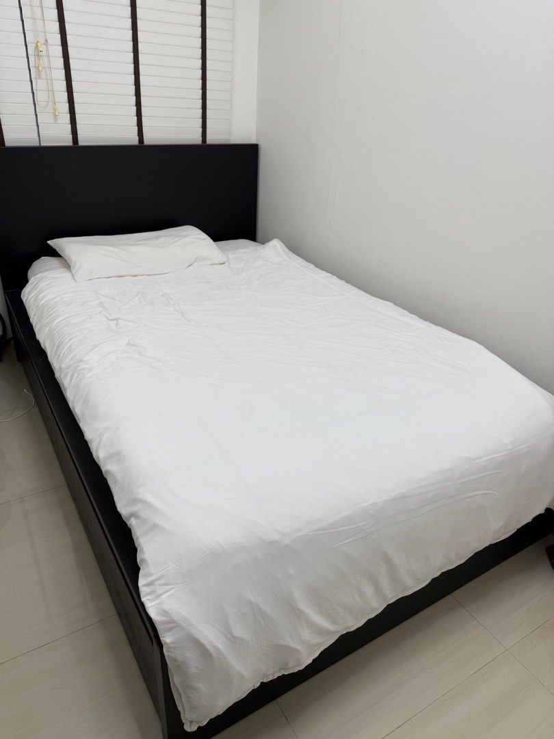 IKEA BedFrame and Mattress (Super Single)