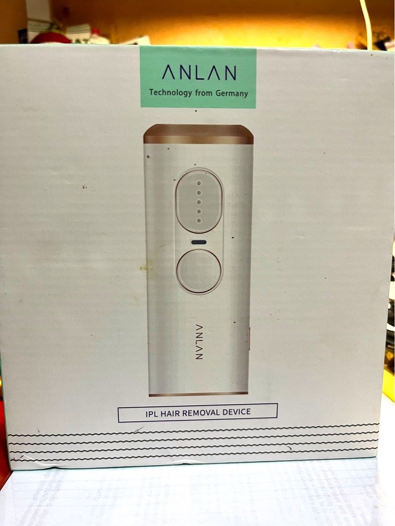 IPL Hair Removal Device (Category: Hair Removal) located in Bacoor. Submitted by _xyingyang (Listing ID 1383057580, Image 1). Description: Anlan IPL Hair removal device Bought for 2k Used like 10x only All Accessories included with box Read instructions before using Rfs: Decluttering .