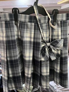 jk格裙短裙m碼學生百褶裙半身裙藍色64222390392706110