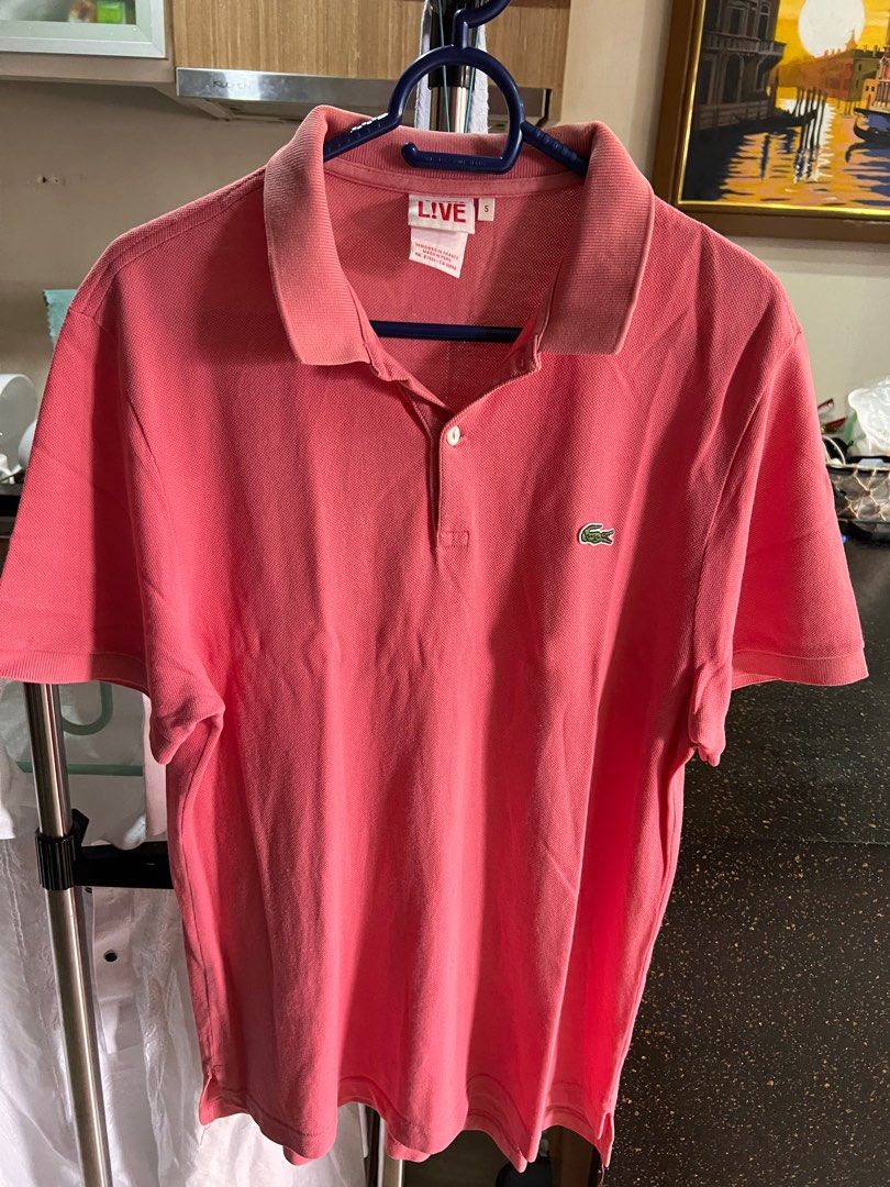 Lacoste Live polo shirt (pink) (Category: Tshirts & Polo Shirts ) located in Quezon City. Submitted by ajaaaaa20 (Listing ID 1382902612, Image 1). Description: For sale Lacoste Live polo shirt Width-19 Length-26.5 Rfs: decluttering .