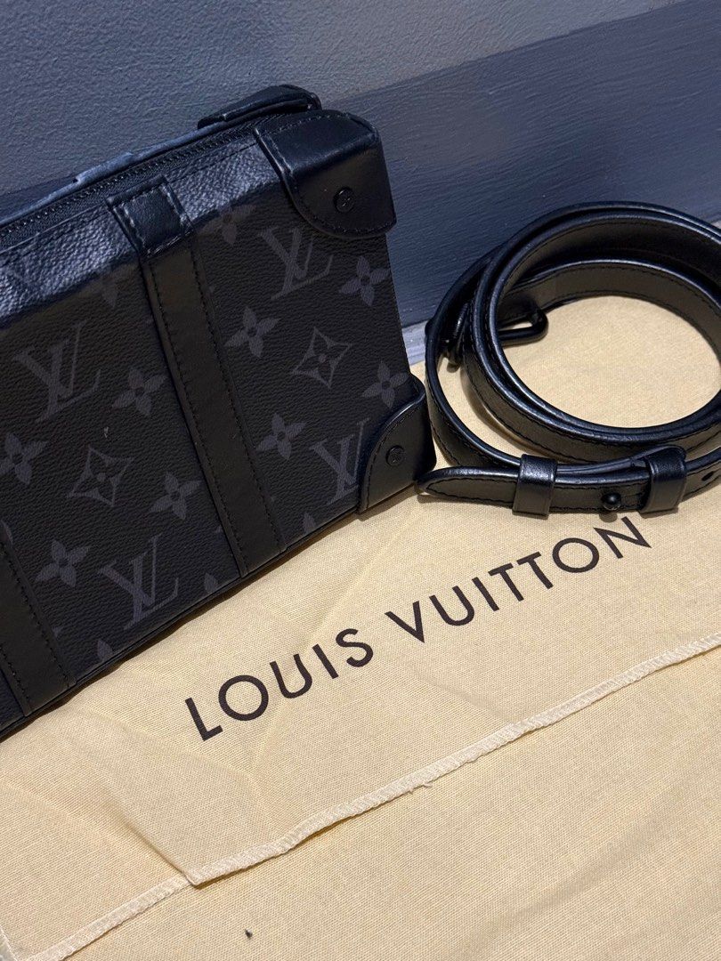 Louis Vuitton 2021 Soft Trunk (Category: Luxury Bags & Wallets) located in Pasig City. Submitted by emman2121 (Listing ID 1383012002, Image 3). Description: Louis Vuitton Pre-Owned 2021 Soft Trunk Black Monogram Eclipse Canvas Two-way zip fastening Adjustable detachable shoulder strap Internal card slots Silver-tone hardware.