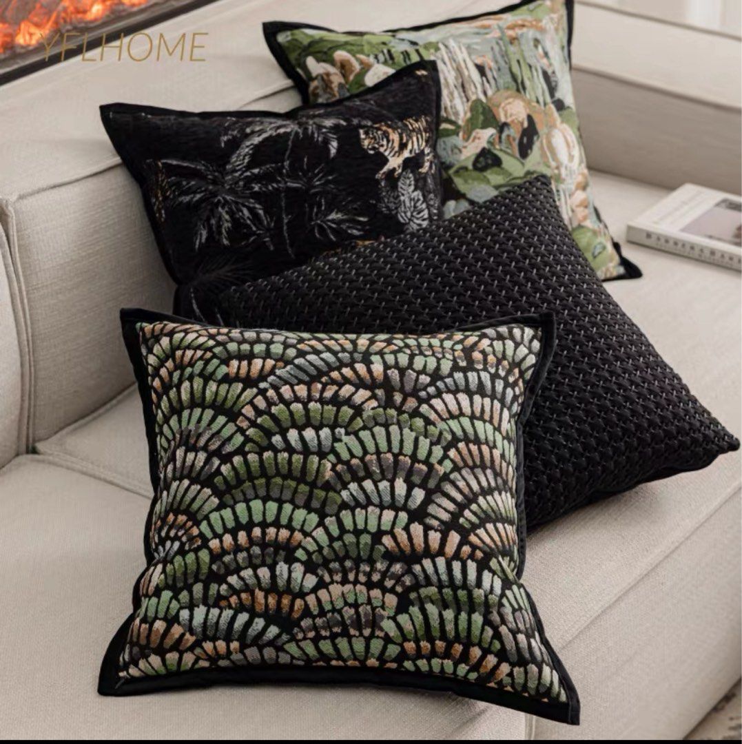 Midnight Jungle – Luxe Cushion Cover Set