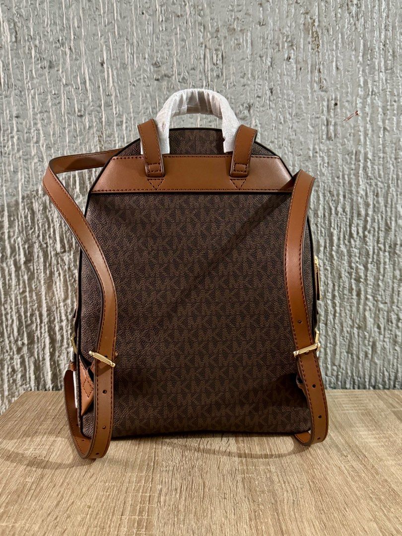 Mk jaycee backpack MEDIUM (Category: Luxury Bags & Wallets) located in Pasig City. Submitted by jackie_ginger (Listing ID 1382877356, Image 3). Description: Onhand with tag and care card 💯 orig from Us.