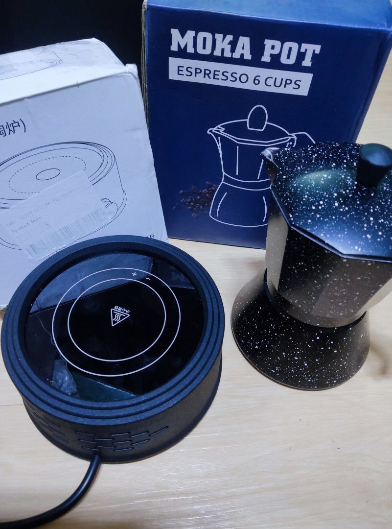 Moka Pot Espresso 6 Cups 300ml (Category: Coffee & Tea Tableware) located in Pasig City. Submitted by mara_0125 (Listing ID 1382933134, Image 2). Description: Yes to COD via lalamove Yes to Pick Up Manggahan Pasig City.