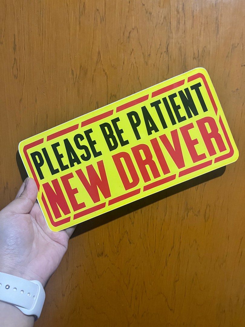 New Driver Car Magnetic Signage (Category: Other Automotive Parts and Accessories) located in Quezon City. Submitted by marirawr (Listing ID 1382971411, Image 2). Description: New Driver Car Magnetic Signage 🧲 Made using photo sticker. ✨ gcash, bank transfer ✨ no trades, no refund Happy shopping! 🌻.