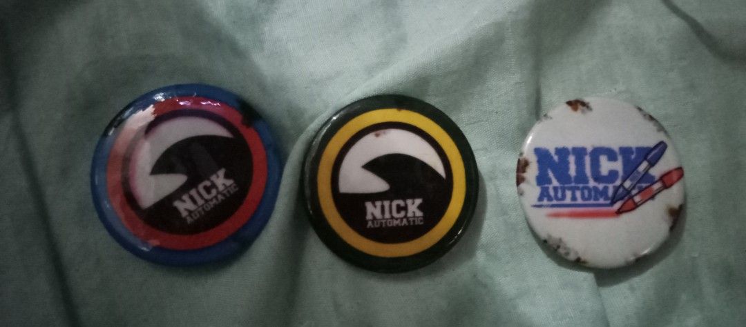NICK AUTOMATIC PIN rare 3pcs (Category: Everything Else Others) located in Bacoor. Submitted by qualityucantrust (Listing ID 1382938444, Image 1). Description: Medyo mtagal na tinabi kaya kumupas.. COLLECTORS EDITION. rare po ito back in 2012 pa. see pix for referrences...👍 SA SUREBUYER 280 LAST ALL 3 PINS 3pcs bundle FREE: 1 CAN SAN MIG APPLE👍 QUALITY U CAN TRUST™.