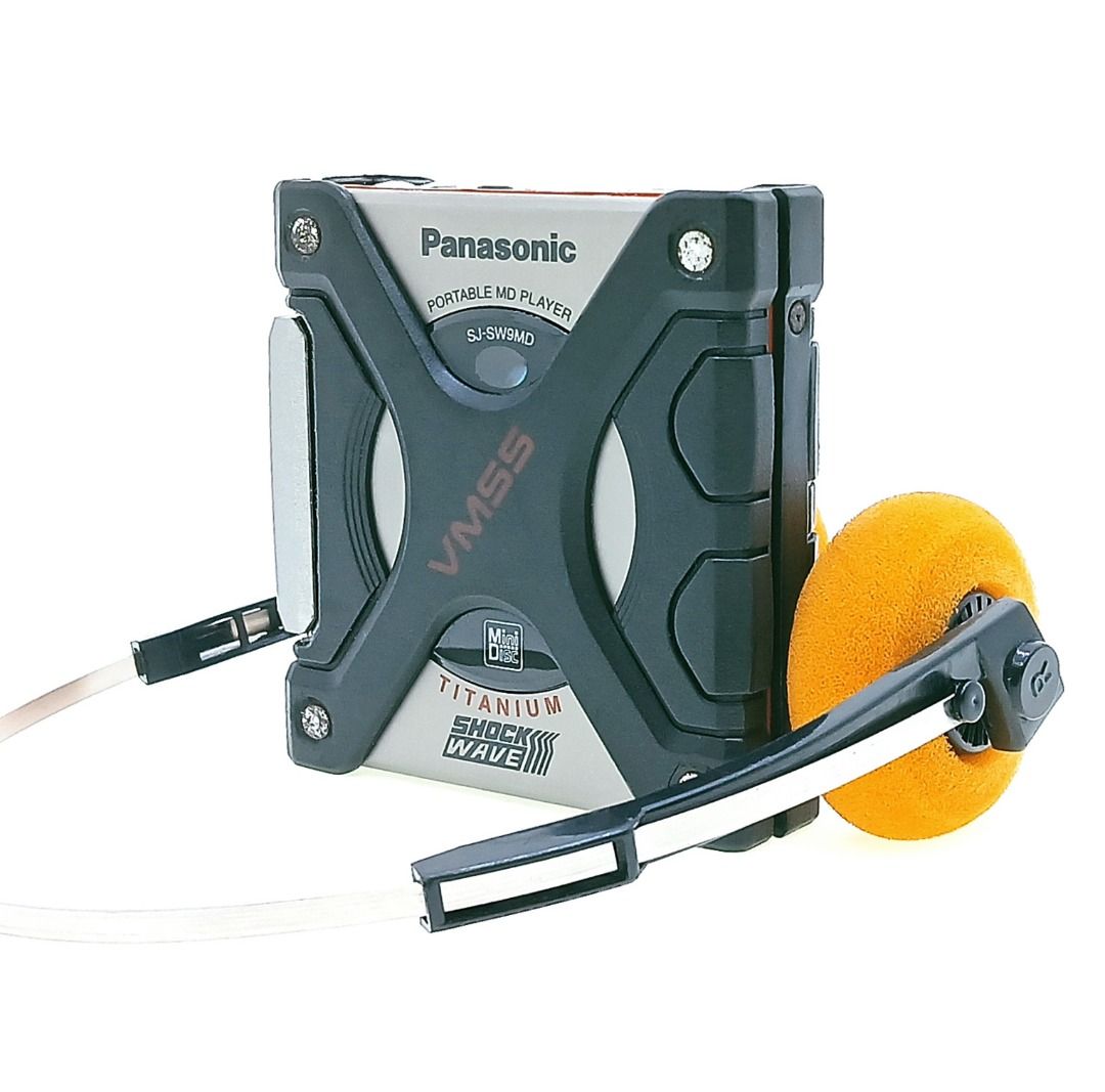 パナソニック MDプレーヤー ShockWave SJ-SW9MD Panasonic Walkman SJ-SW9MD Portable MD/MiniDisc Titanium Shockwave