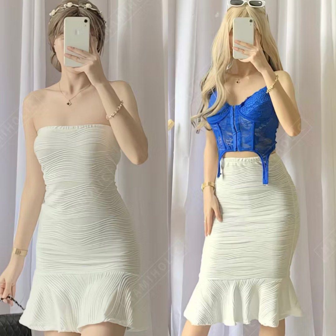 Peplum Dress/Skirt (Category: Dresses) located in Manila. Submitted by chaeeyi (Listing ID 1382950131, Image 1). Description: ~ worn once only ~ also available in color: skintone ~ can be a dress or skirt MOP: Gcash MOD: Jnt.