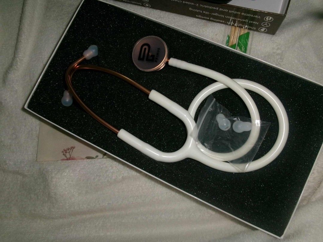 Primus Stethoscope (Category: Medical Supplies & Tools) located in Mandaluyong City. Submitted by jedjed1026 (Listing ID 1382899814, Image 1). Description: Yoko na mag med ok na siguro pre med HAHAHAHAHAH.