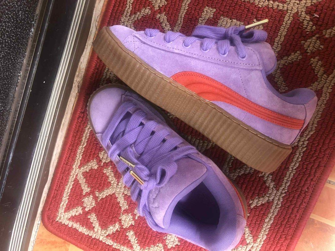 Puma x Fenty Creeper Phatty (Category: Sneakers) located in Tuguegarao City. Submitted by _halamarn (Listing ID 1382922799, Image 2). Description: ‼️ BRANDNEW ‼️ Puma x Fenty Creeper Phatty suede sneakers Bought sa Vietnam, No box pero wala namang issue sa shoes itself, gagamitin mo na lang! 😍 3,600 PHP may bawas pa sa sure buyer!💯.