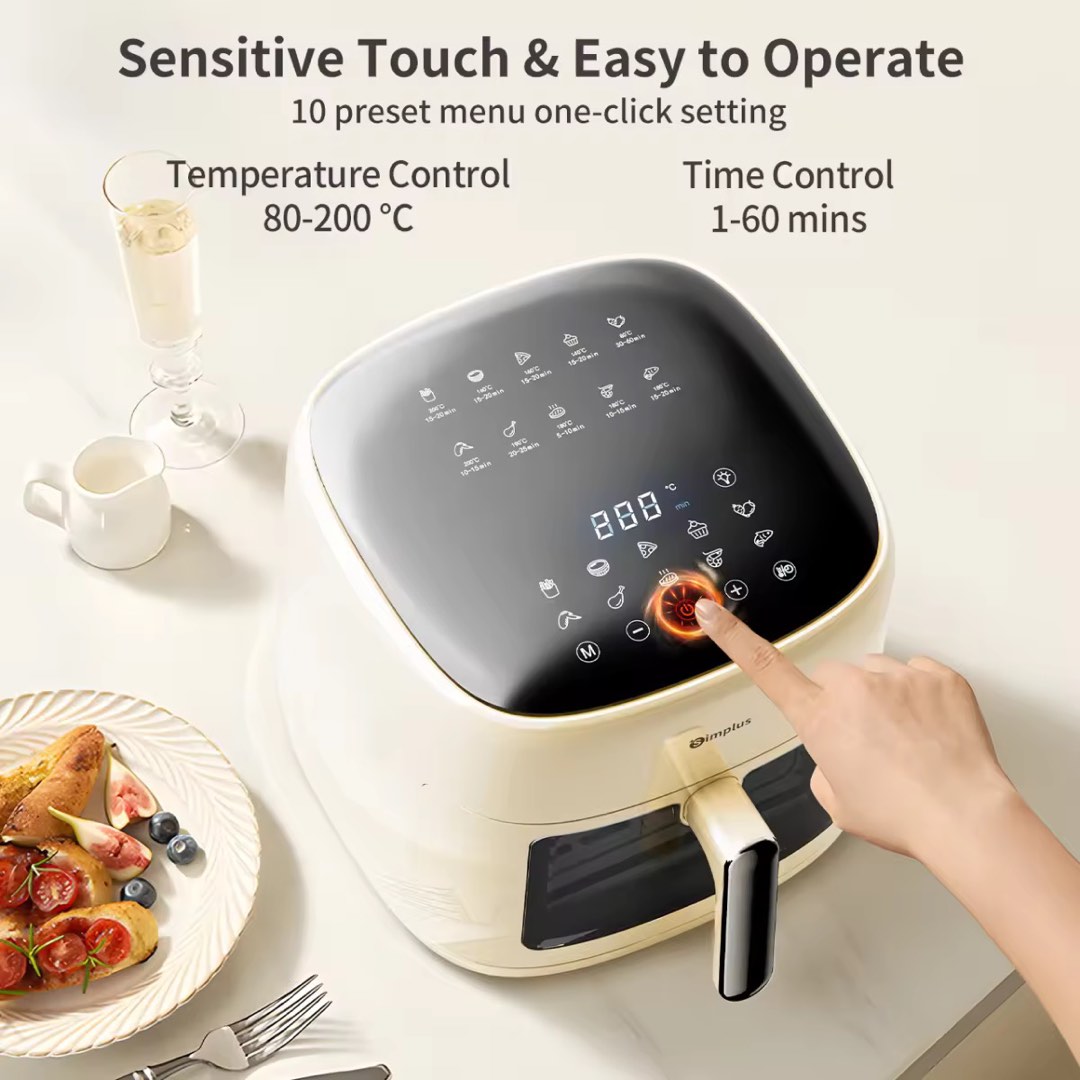 Simplus Air Fryer - 6.5L Large Capacity, TV & Home Appliances, Kitchen ...