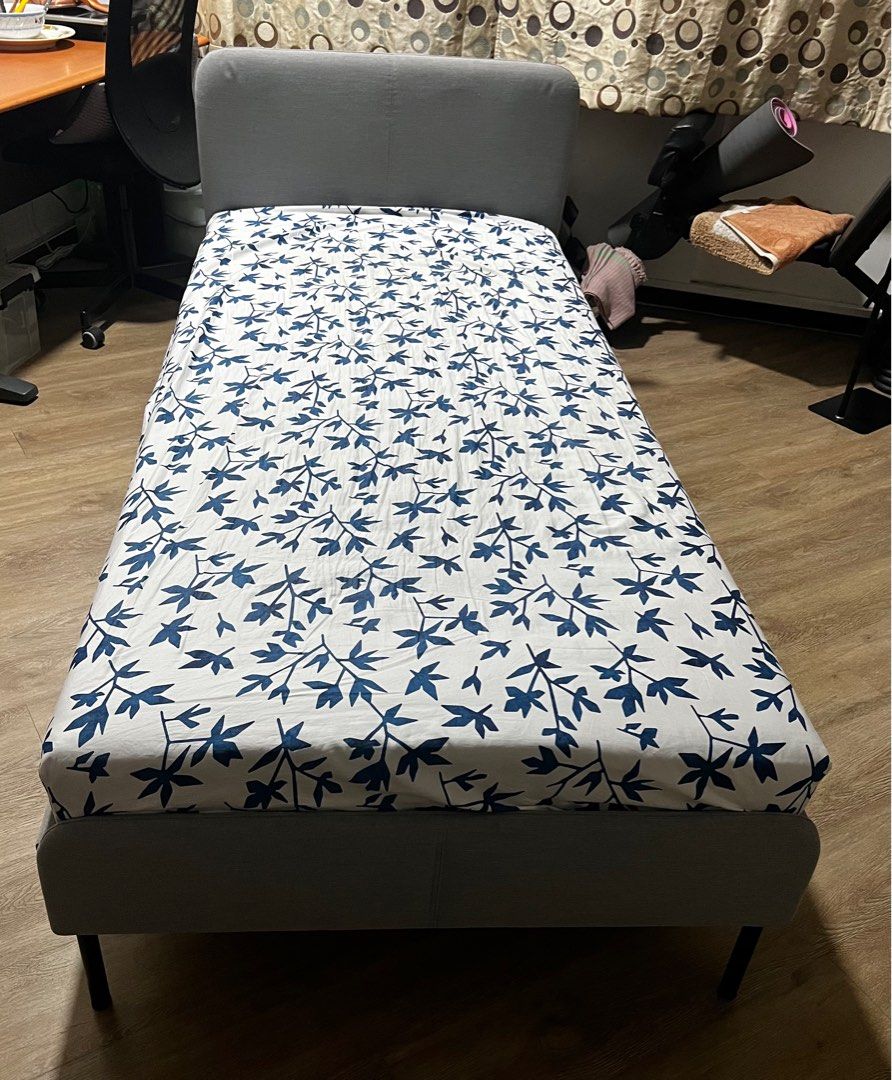 Single Bed Frame with Headboard