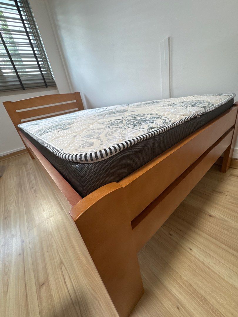 Single Bed Frame with Mattress