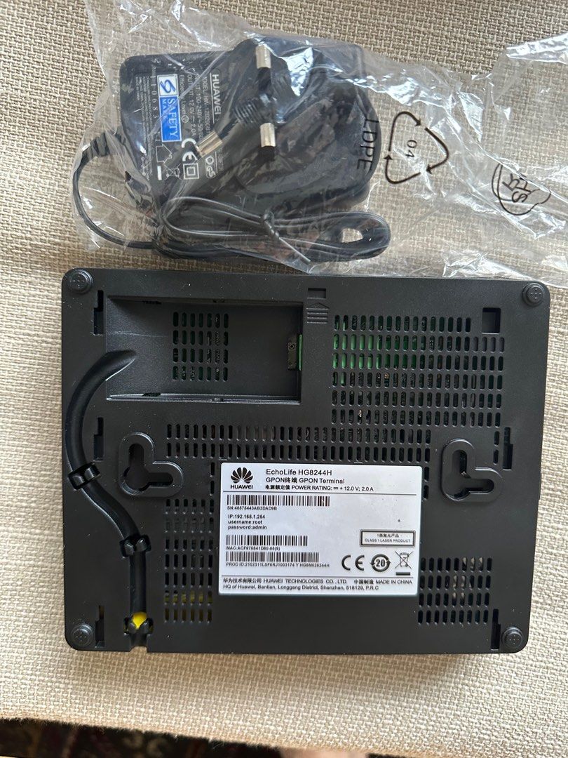 Singtel Huawei EchoLife HG8244H Optical Network Router63202636994179111