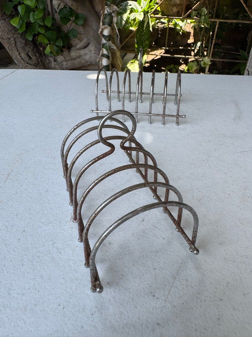 Stainless steel toast rack (Category: Coffee & Tea Tableware) located in Davao. Submitted by parteawares2 (Listing ID 1383003428, Image 2). Description: Stainless steel toast rack with noted oxidation but it can be cleaned .