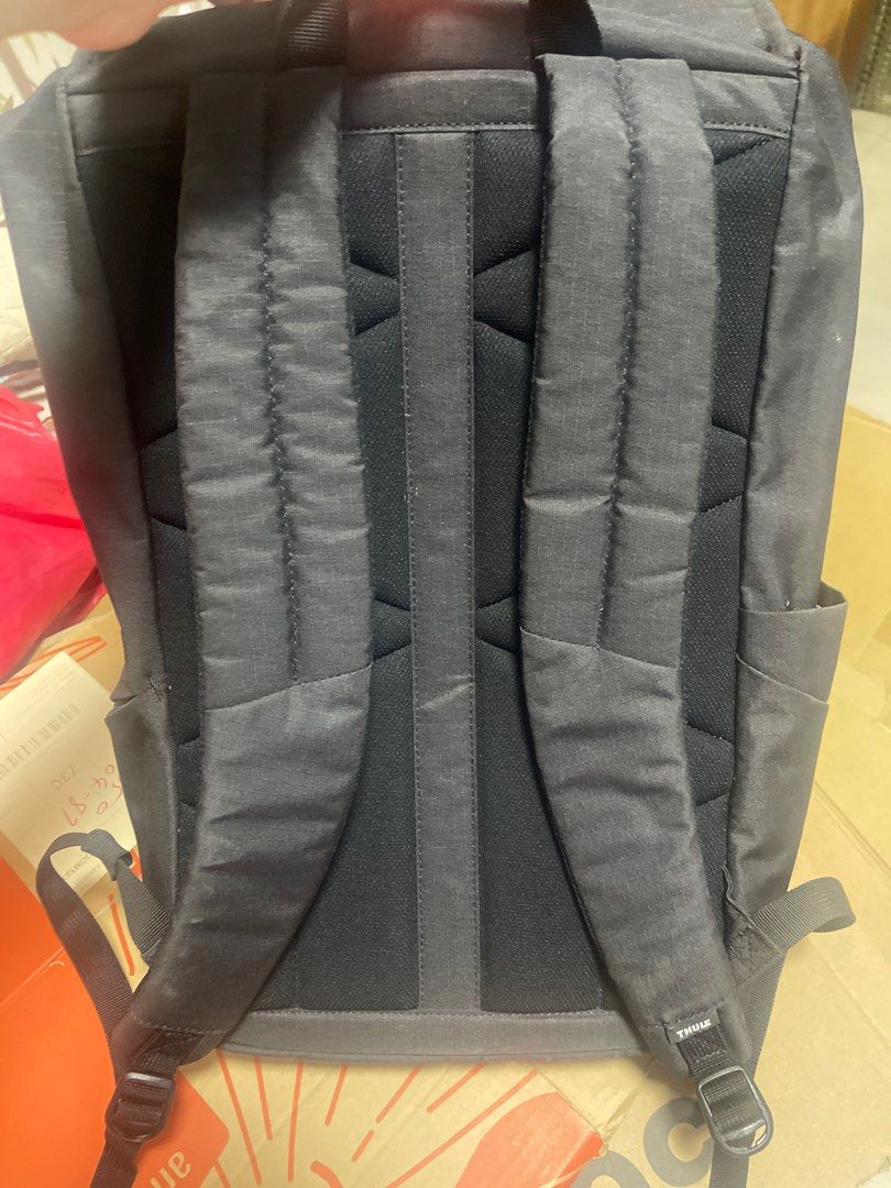 Thule Backpack (Category: Backpacks) located in Singapore. Submitted by carol.kohchujun (Listing ID 1383017565, Image 2). Description: Features a flap closure and a side pocket. Perfect for everyday use or travel. Durable and well-designed, offering both functionality and a sleek look. Great for carrying essentials. Use during part time studies 2 years back. Fast deal at $25.