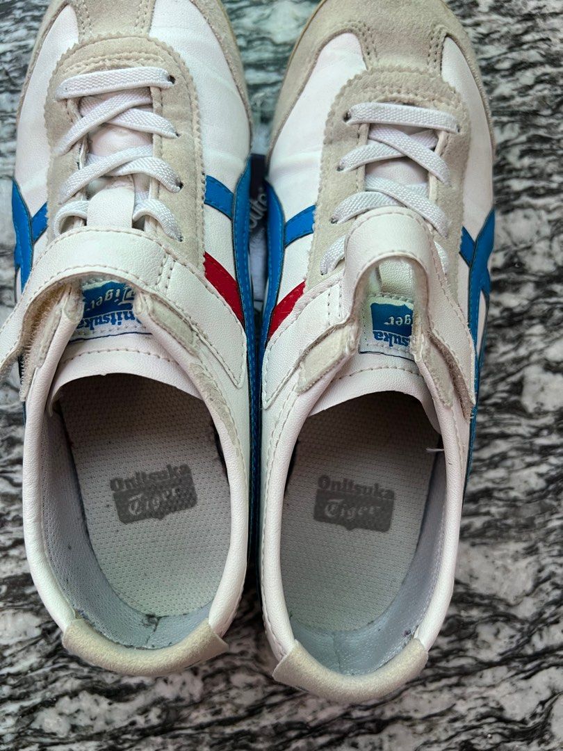 Tiger （分類：鞋墊）位於 Hong Kong。 由 sosososlow 提交（商品編號 1382987362，圖片 4）。簡介： Onitsuka Tiger 童鞋 Size:22cm藍白色 100% 正版。