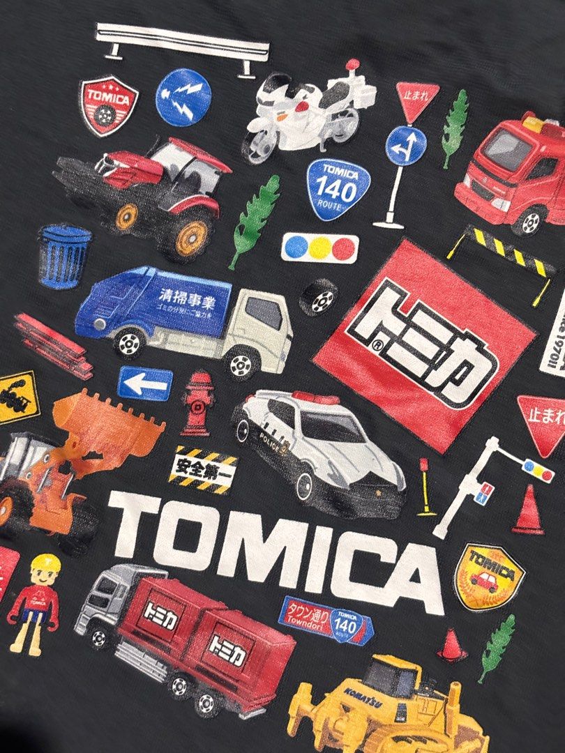 tomica graphic baby tee (Category: Shirts) located in Paranaque City. Submitted by lovedbydevi (Listing ID 1383021170, Image 2). Description: kids size, but fits comfortably on a size s no cracks on the print shipping via jnt.
