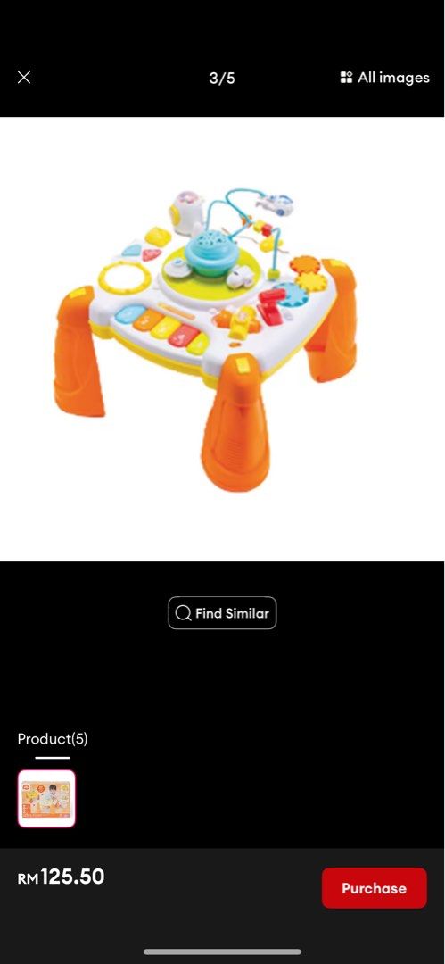 Top Tots baby music sensory playtime (Category: Infant Playtime) located in Kuala Lumpur. Submitted by petitebabeviolet (Listing ID 1383017125, Image 2). Description: 1 of the legs is spoilt Original price bought RM180 in 2024 Selling now for RM80 .