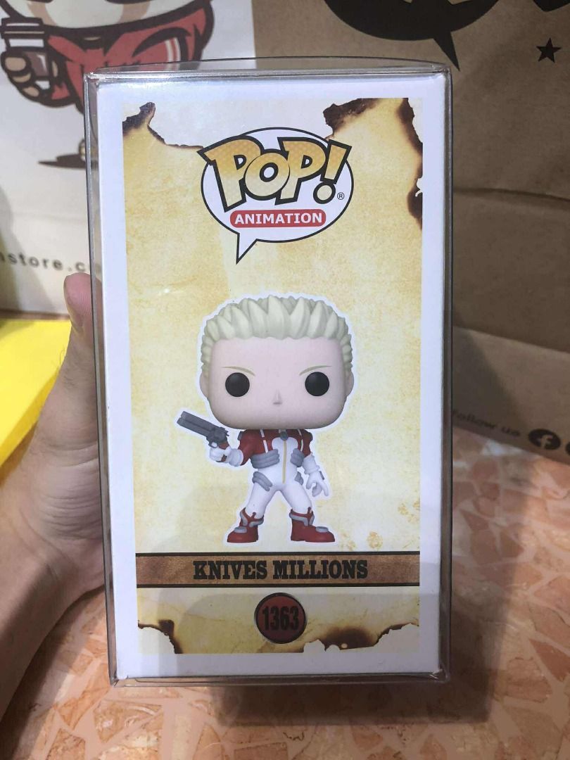 TRIGUN; Knives - Funko Pop (Category: Figurines & Statues) located in Quezon City. Submitted by n1elqqqq (Listing ID 1383043213, Image 3). Description: TRIGUN Knives - 500php w/ boss protection Payment thru Gcash Shipping via LBC or Lalamove location: Quezon City.