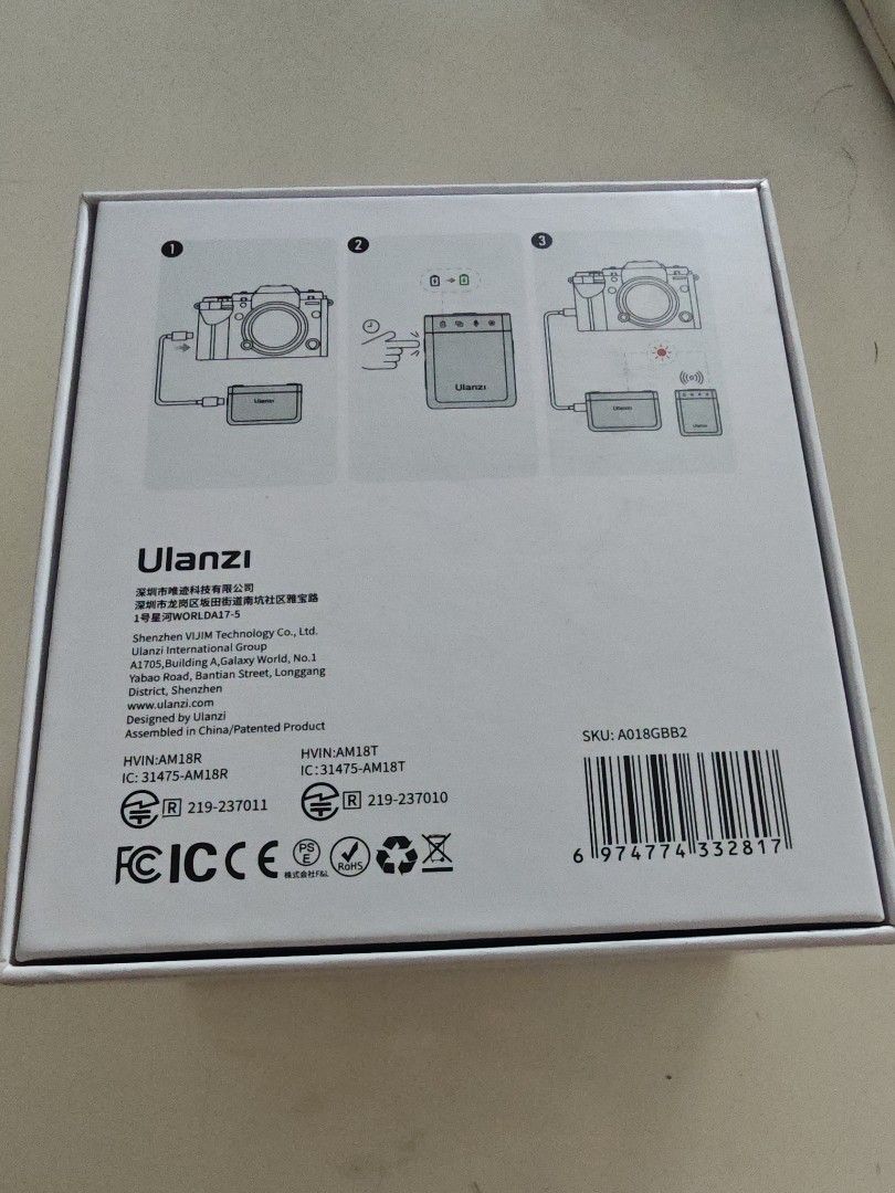 Ulanzi AM18 Wireless Microphone Pro - Brand New63235537248899112