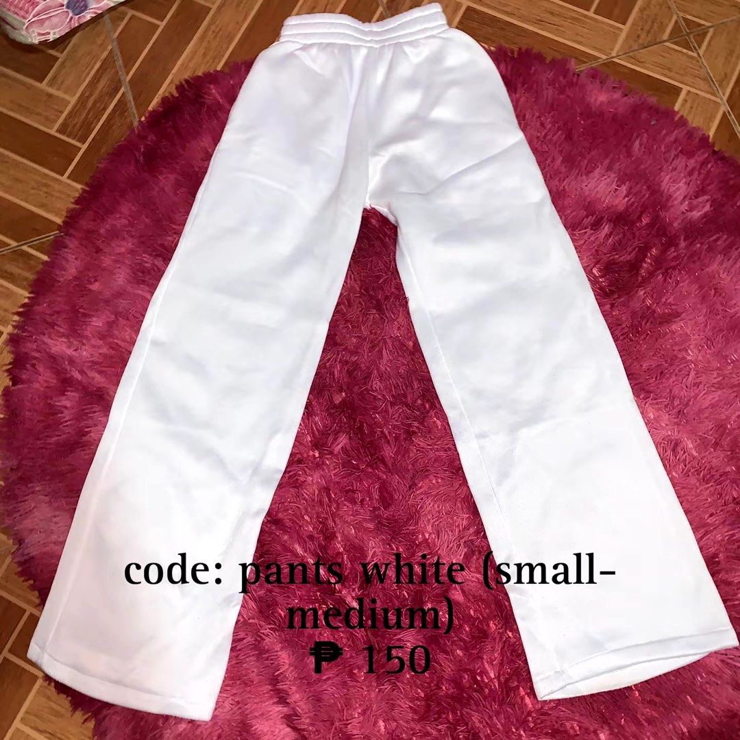 White Pants (Category: Other Bottoms) located in Manila. Submitted by chaeeyi (Listing ID 1382955557, Image 1). Description: ~ stretchable fabric MOP: Gcash MOD: Jnt.