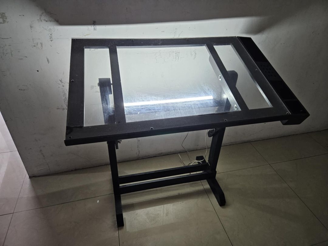 36"x24" Acrylic Lightbox Drafting Table for Architecture & Engineering (Wooden Frame and Acrylic) (Category: Office Furniture & Fixtures) located in Cainta. Submitted by eesoj (Listing ID 1383175001, Image 1). Description: For sale is my very own drafting table that got me through college. RFS: Decluttering Note: Item has cosmetic flaws from use but does not affect performance in any way. -Fully operable hinges up to 90 degrees -Robust design -Ac