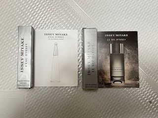 (All-inclusive) Brand New Issey Miyake L’Eau d’Issey Eau de Parfum Intense 0.6ml and Le Sel d’Issey Eau de Parfum 0.6ml L'Eau D'Issey Perfume Sample Trial Set Travel Size64204047657346110