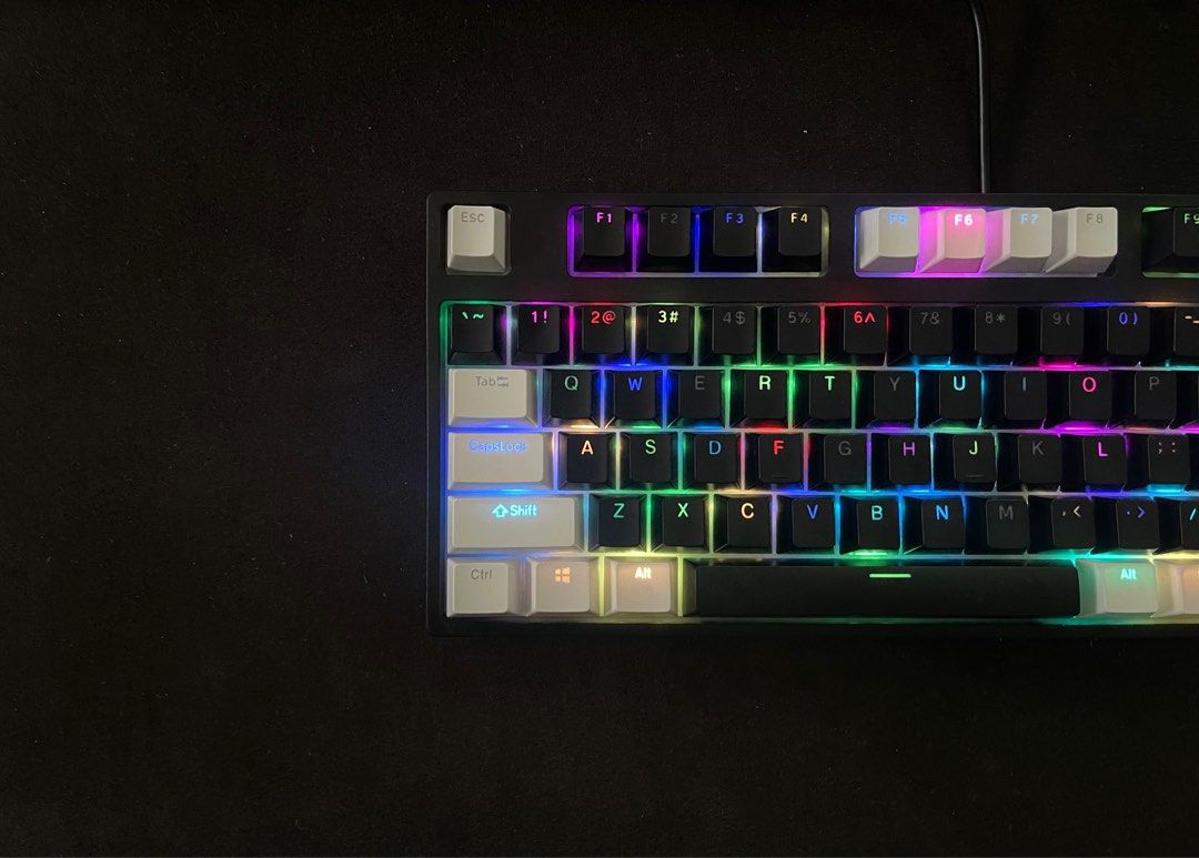 🌟 Starry Night RGB Custom Gaming Mechanical Keyboard | 80% Layout | TKL | Blue Switch | Hot Swappable | BNIB63205804371075112