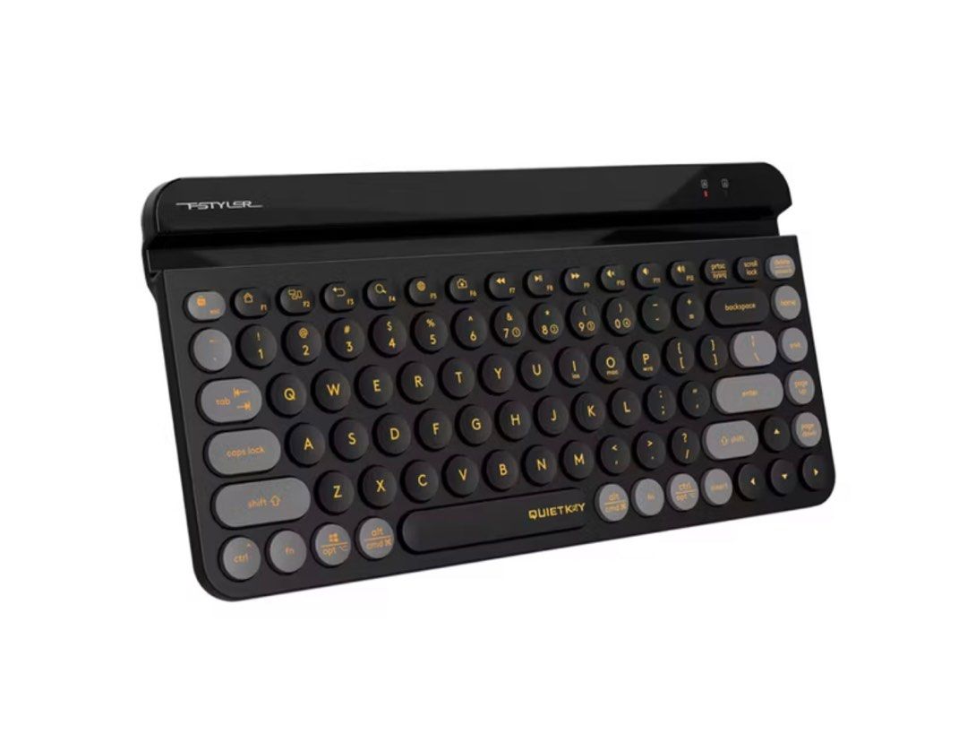 A4Tech QuietKey FSTyler FBK- 30 Keyboard Wireless Bluetooth & 2.4G (Category: Computer Keyboard) located in Quezon City. Submitted by got_missandei (Listing ID 1383111074, Image 1). Description: Retail price: Php 1,045 Quiet typing Dual connectivity mode Low profile retro round keycaps Integrated tablets cradle Operating system swap Nano receiver storage Compact & trendy.