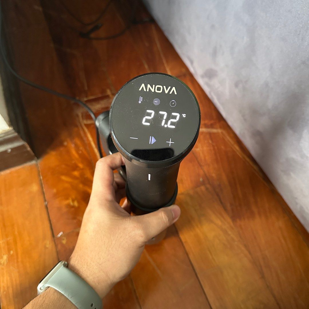Anova 1200w sous vide Precision Cooker (damaged) (Category: Cookers) located in Marikina City. Submitted by artcaro (Listing ID 1383102970, Image 2). Description: RFS: Bought a new unit Comes with box. Never opened for repairs. Still operates. Issue - does not heat water anymore. Could be an issue with the heating unit. No time and patience to have it replaced/repaired MOP: GCash MOD: Grab/Lalamove, shouldered by buyer. I can book for you..